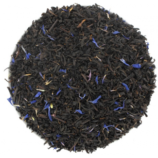 Thé Earl Grey supérieur fleurs bleues