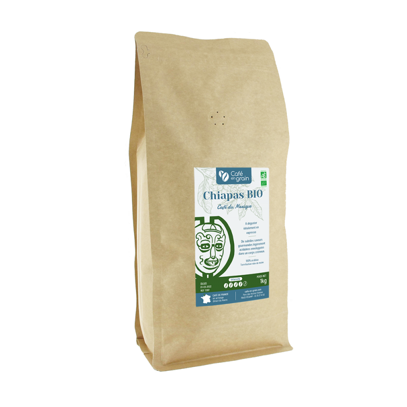 Café en grains du Mexique Chiapas Altura Bio 250 g - Le plaisir du GouThé