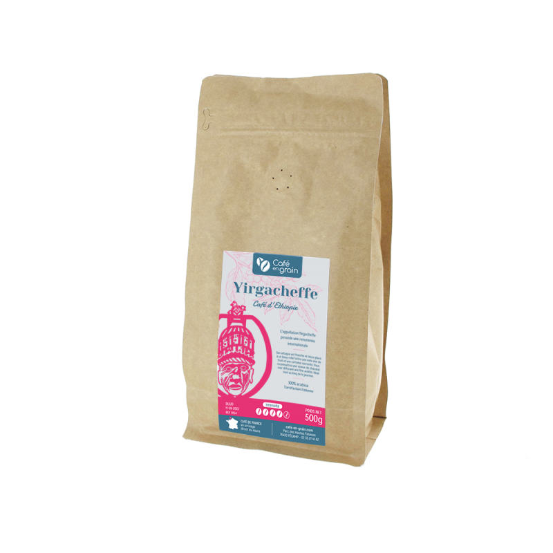 Café Ethiopie YIRGACHEFFE - Sac 1Kg café en grain