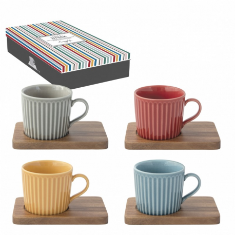 Coffret tasses à café BISTRO couleur