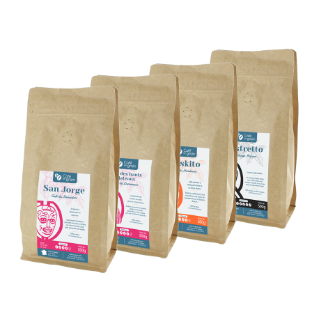 Offre découverte Spéciale Torréfaction très foncée 4x 500g FRANCO